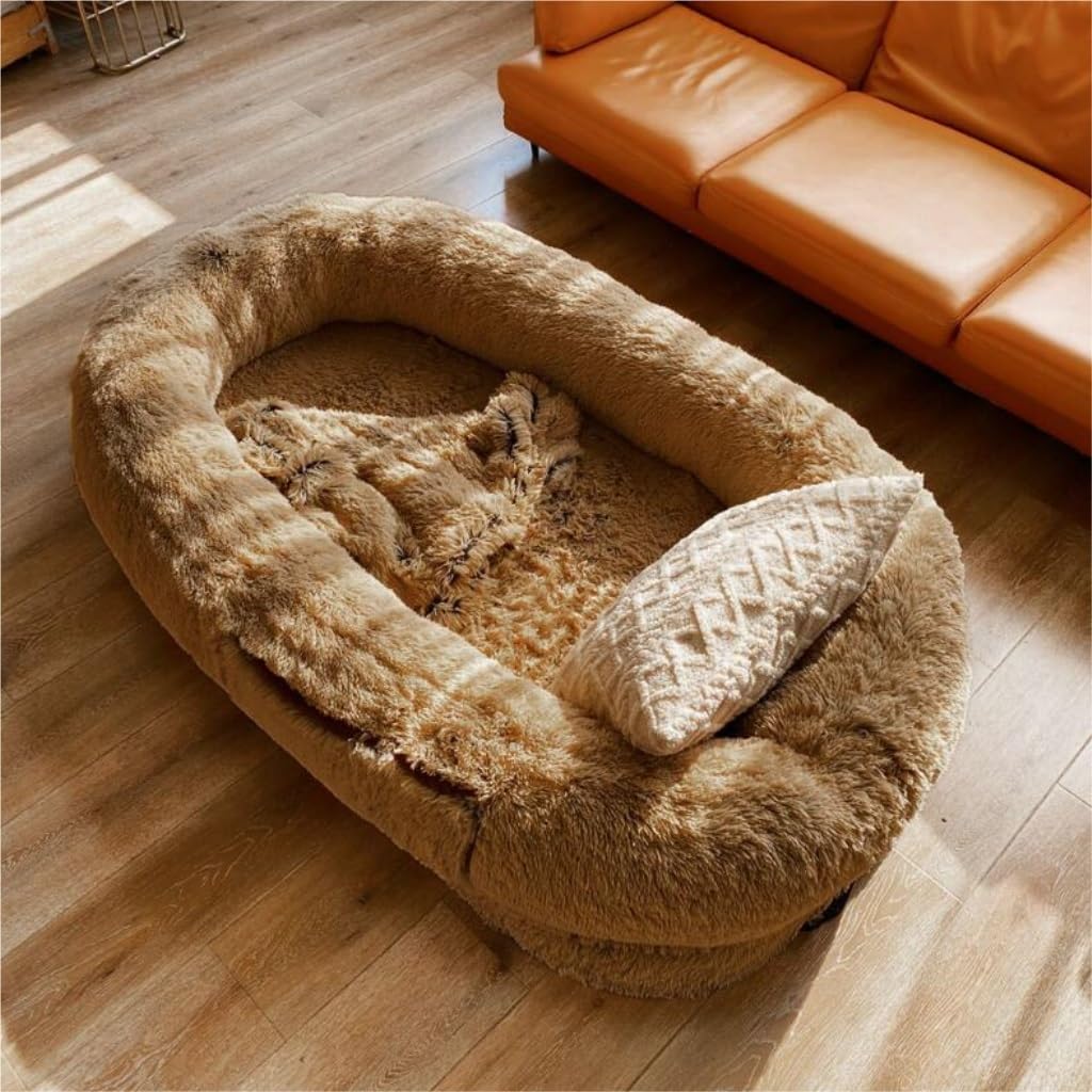 Oversized Washable Plush Pet Bed