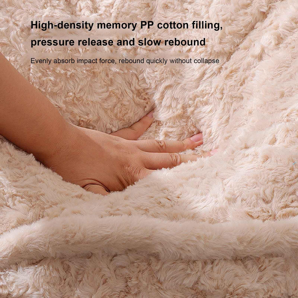 Plush Pet Bed with Washable Cover