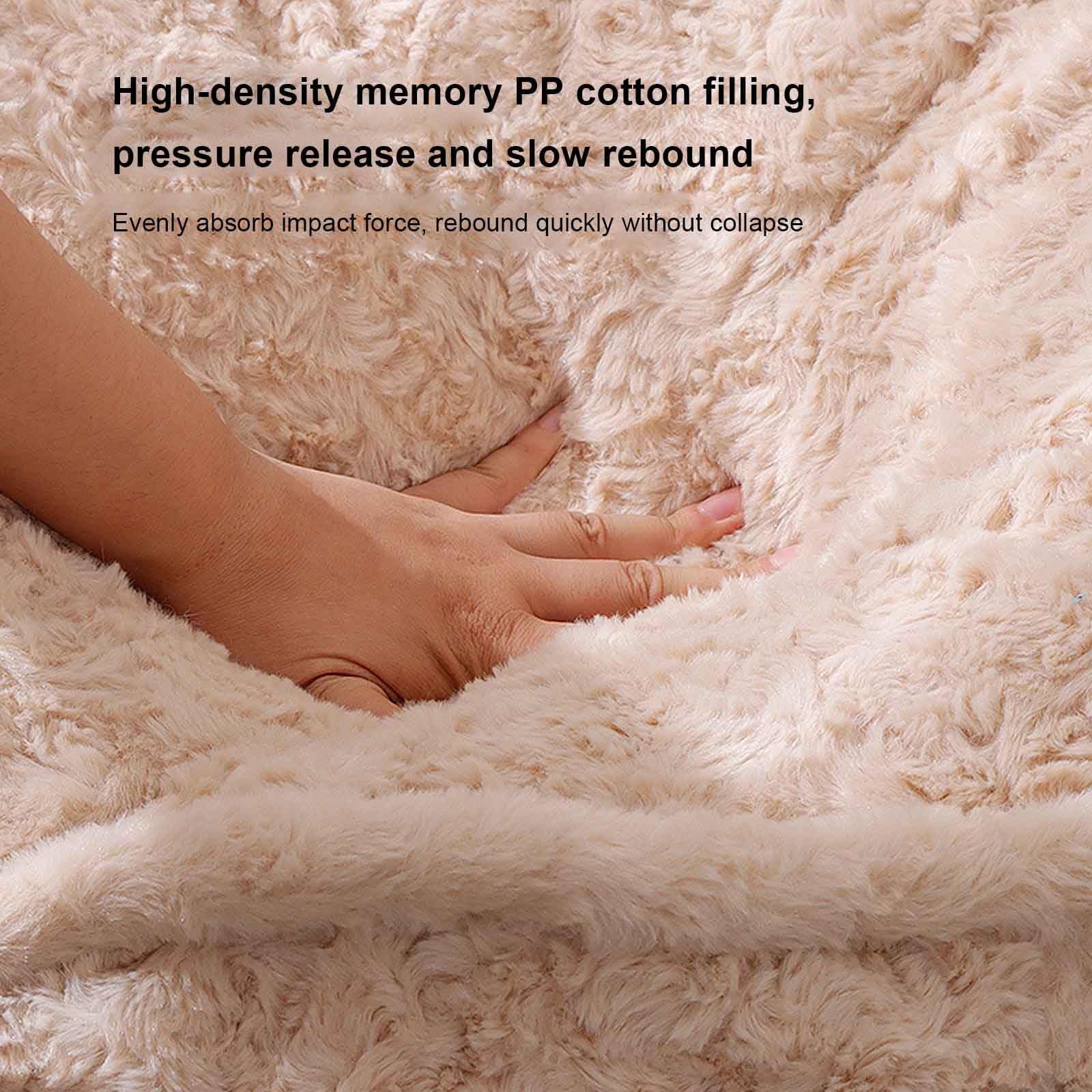 Plush Pet Bed with Washable Cover