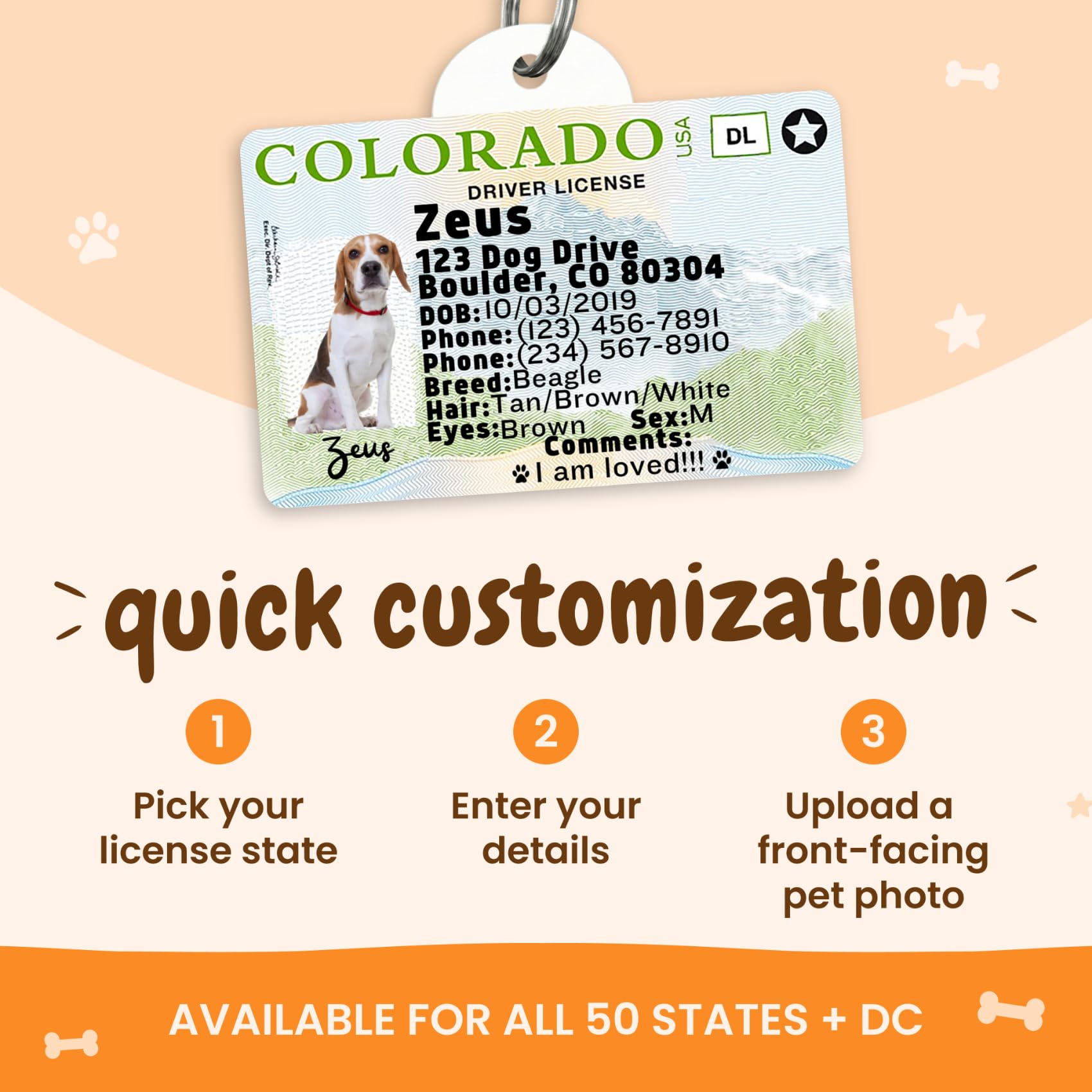 Personalized Pet ID Tag