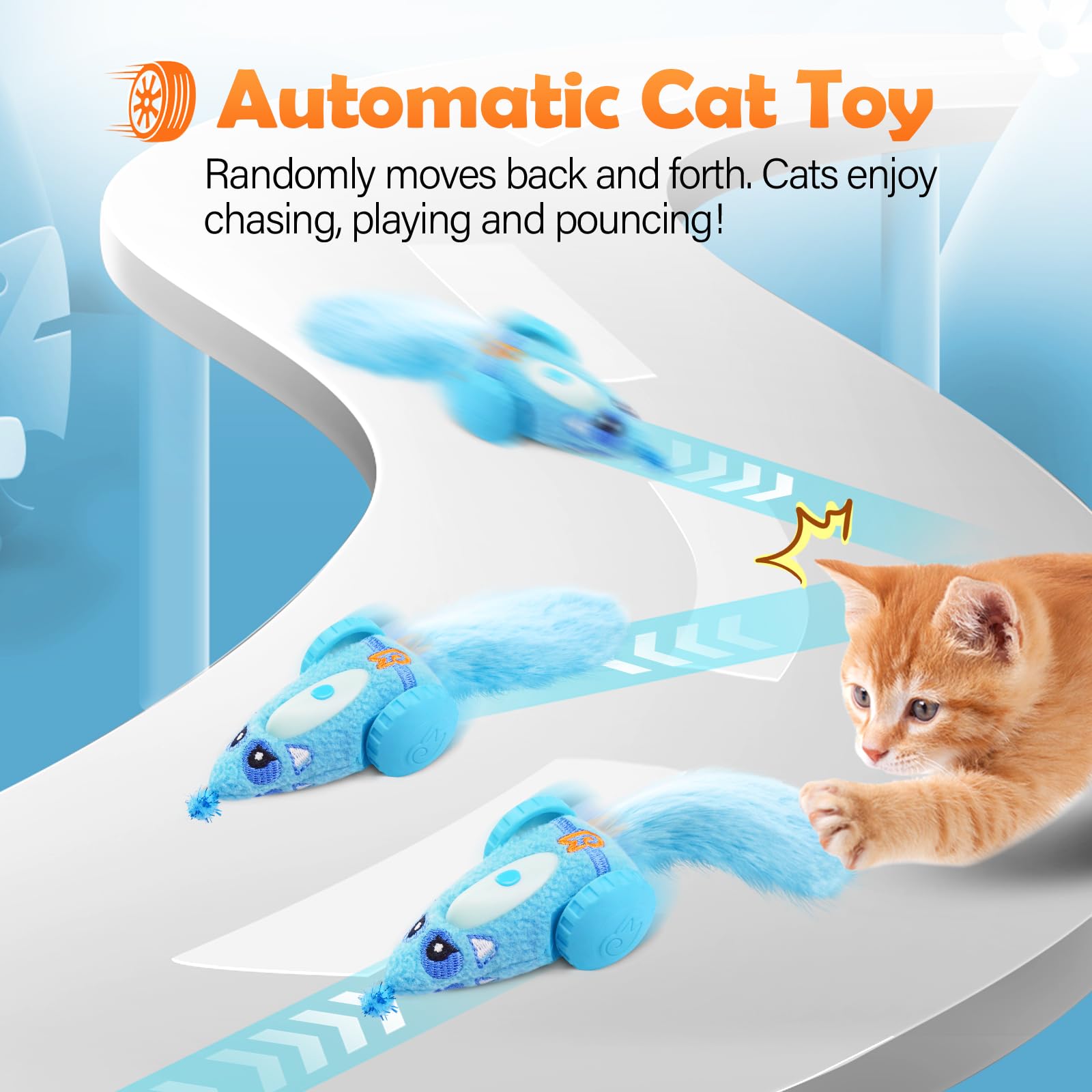 Automatic Interactive Plush Mouse Cat Toy