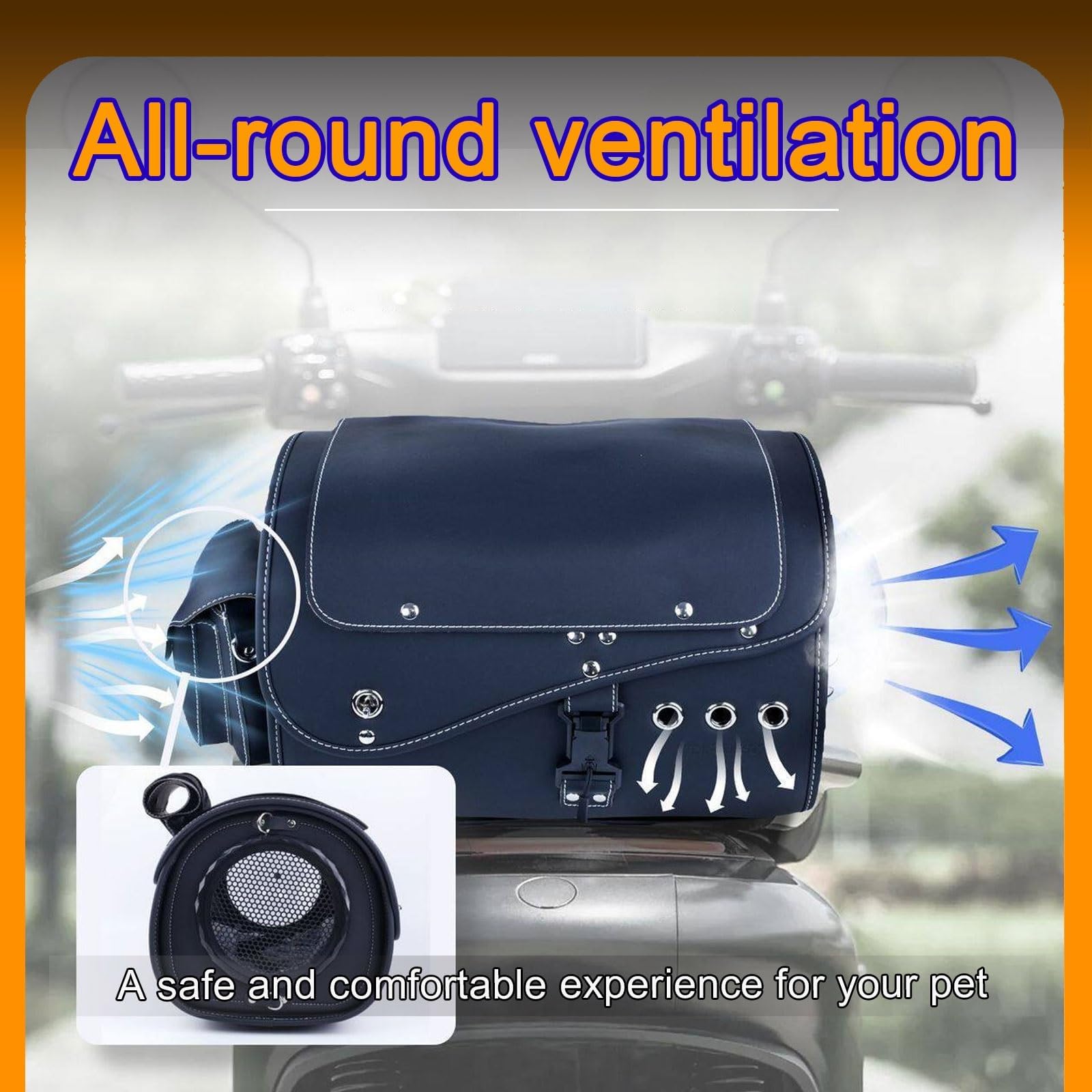 Waterproof Motorcycle Pet Travel Bag