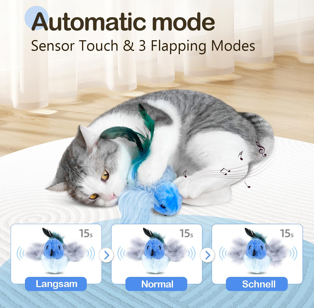 Interactive Plush Lizard Cat Toy with Catnip