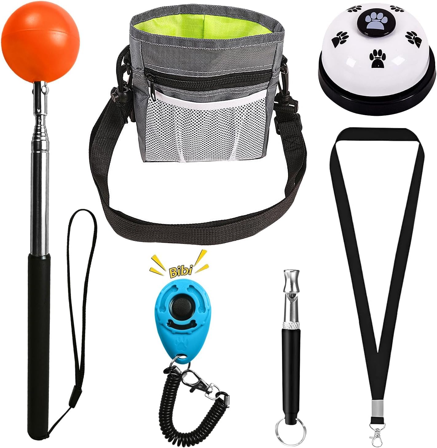 Pet Training Kit with Clicker, Target Stick & Treat Pouch