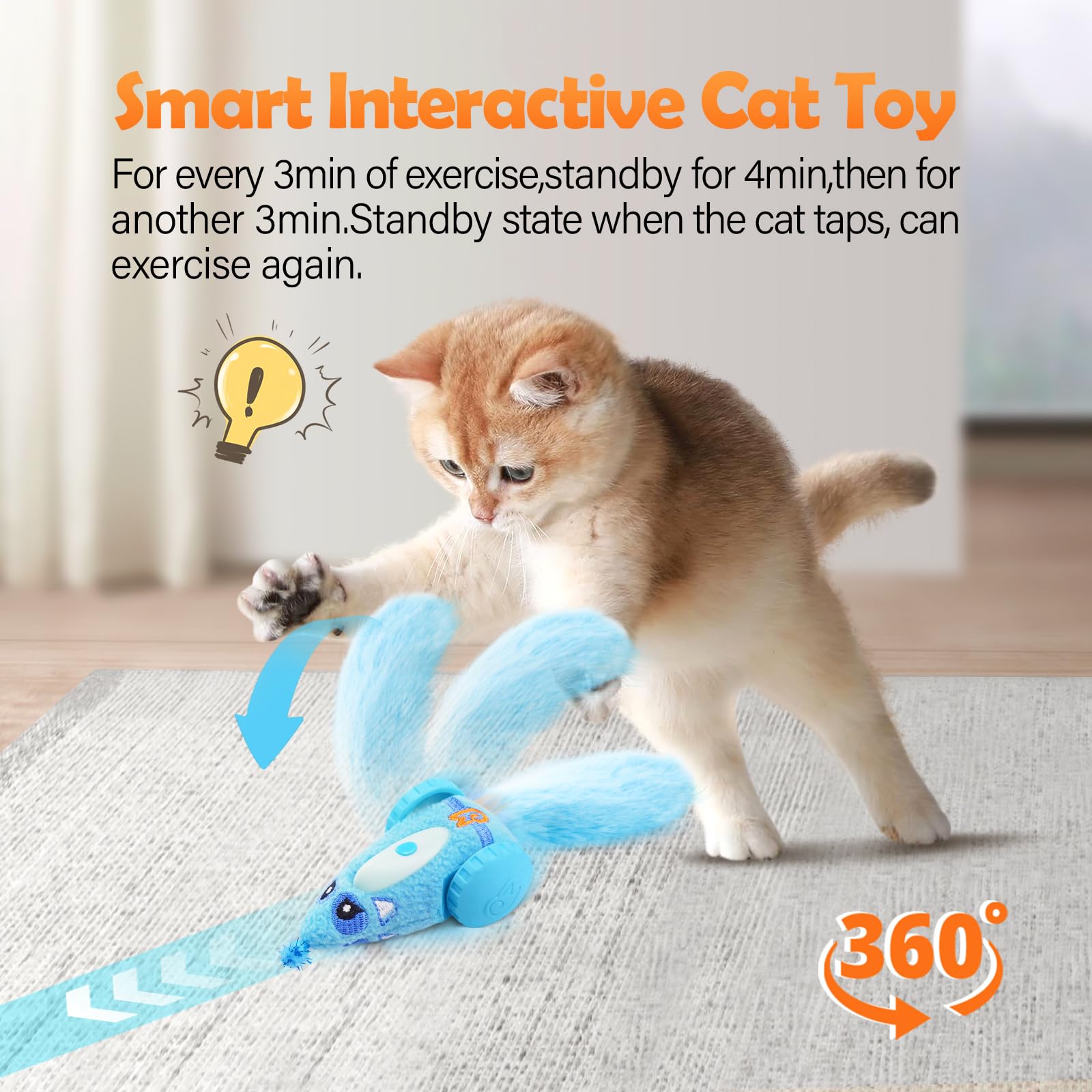 Automatic Interactive Plush Mouse Cat Toy