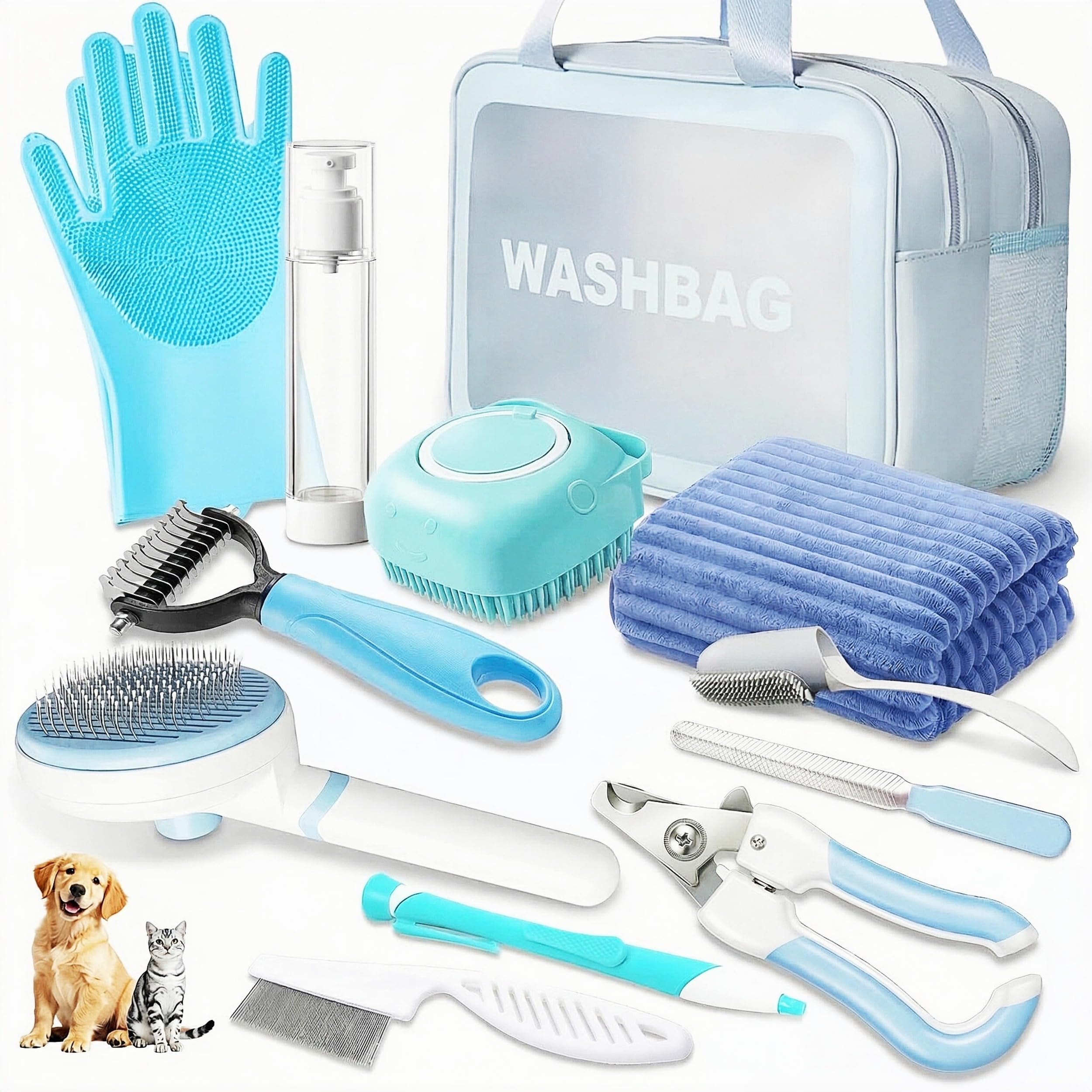 Pet Grooming Kit for Dogs & Cats