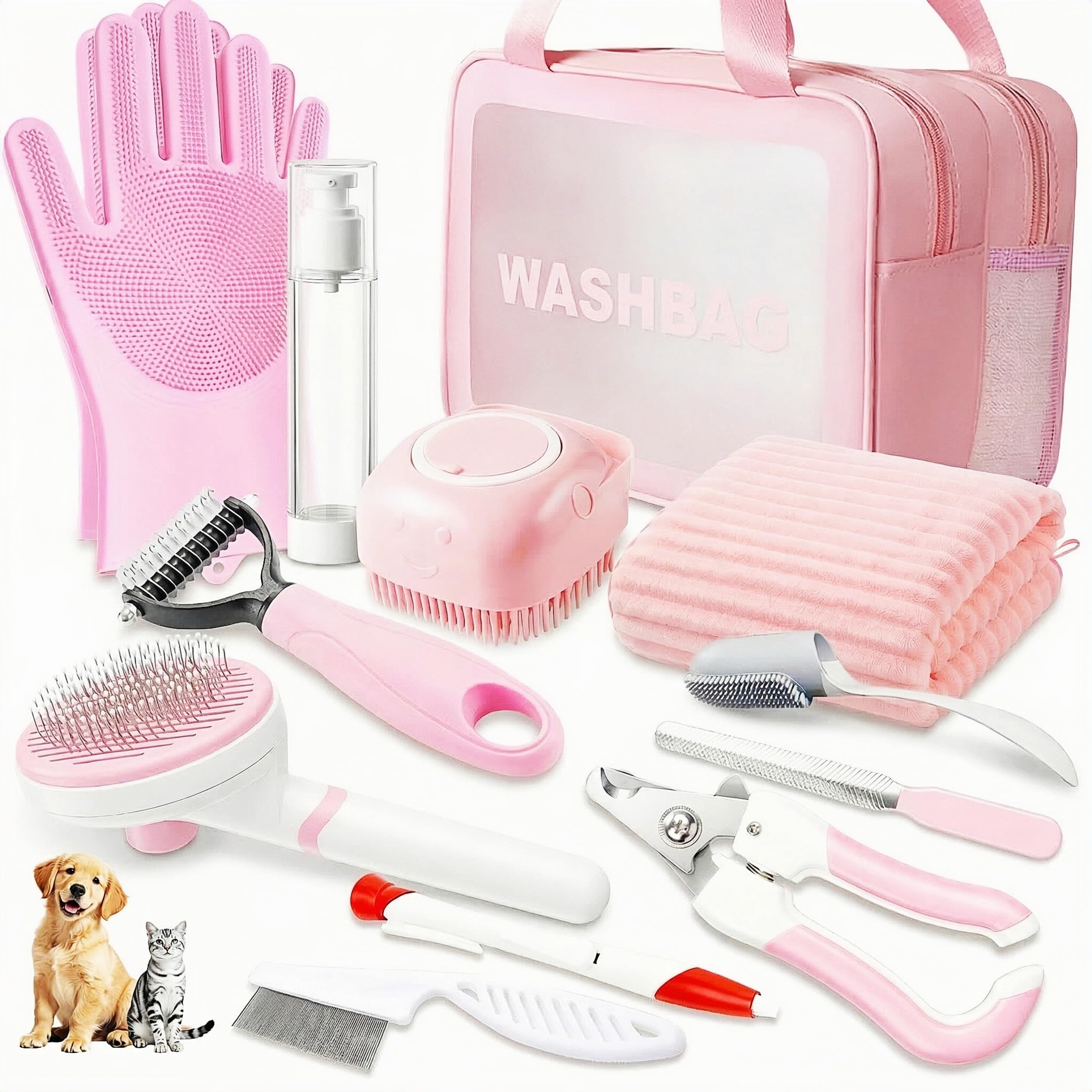 Pet Grooming Kit for Dogs & Cats
