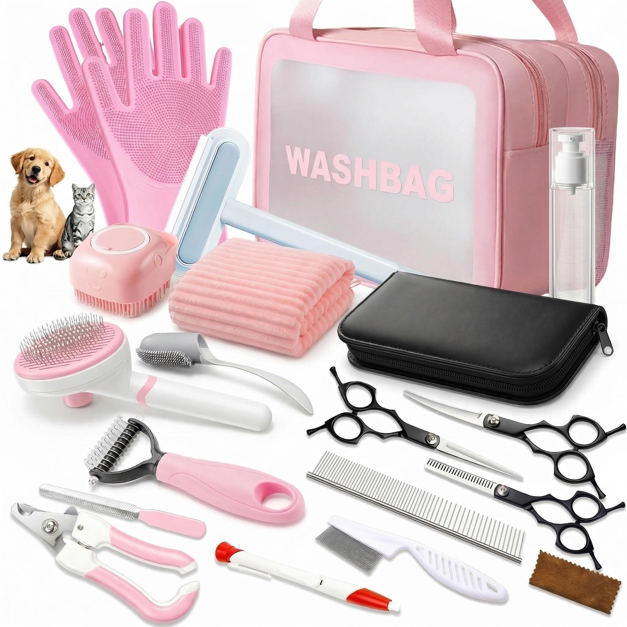 Pet Grooming Kit for Dogs & Cats