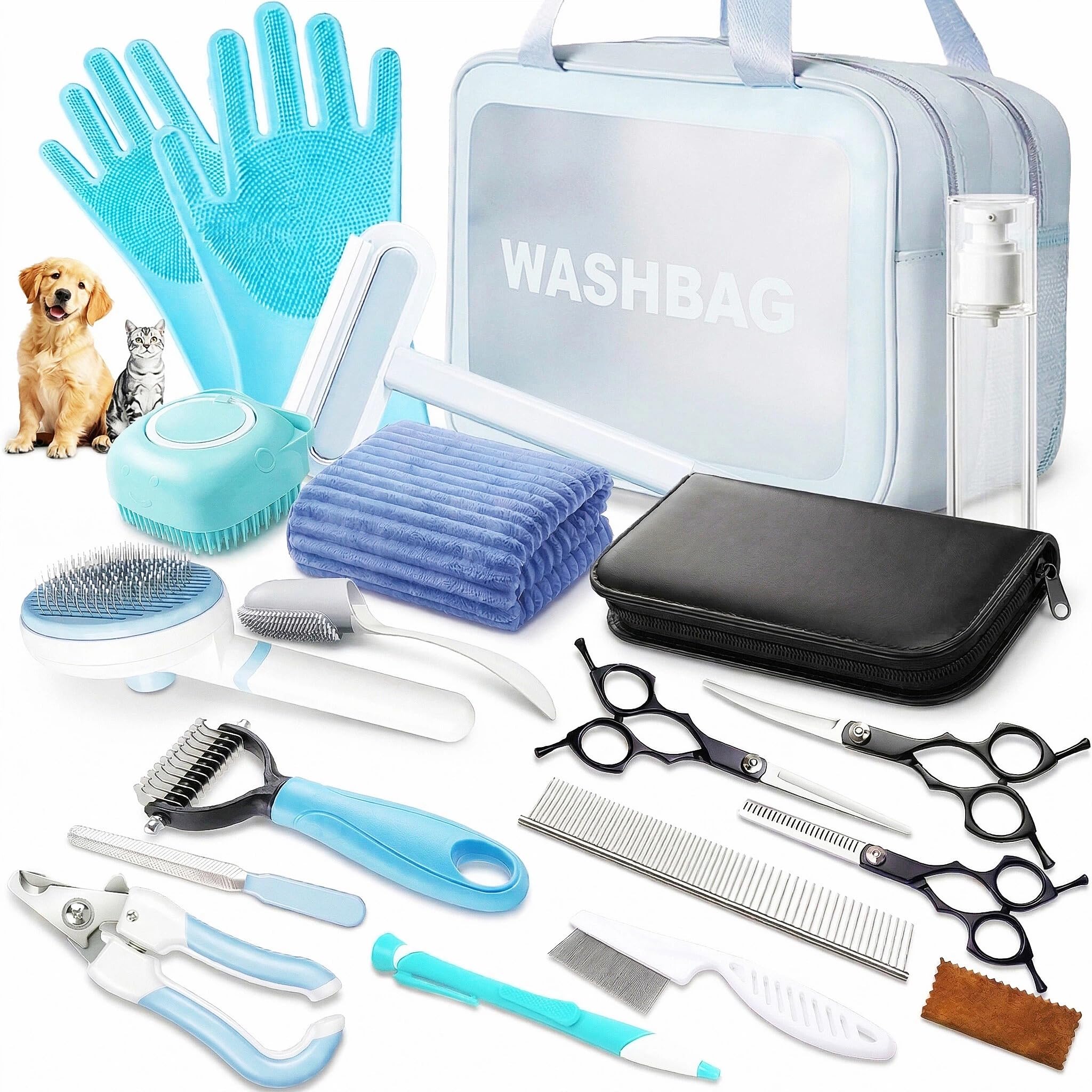 Pet Grooming Kit for Dogs & Cats