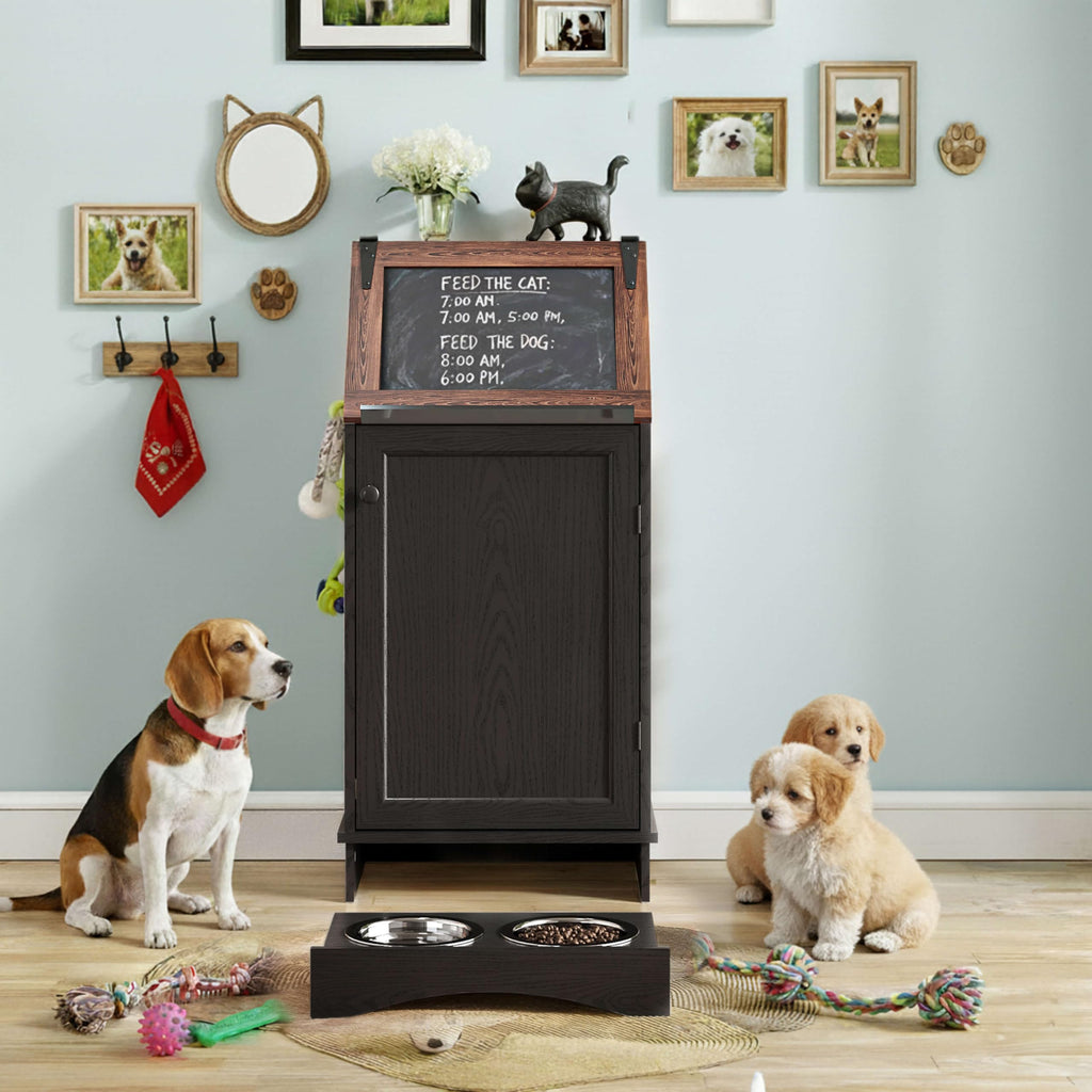 Dog Feeding Station with Storage