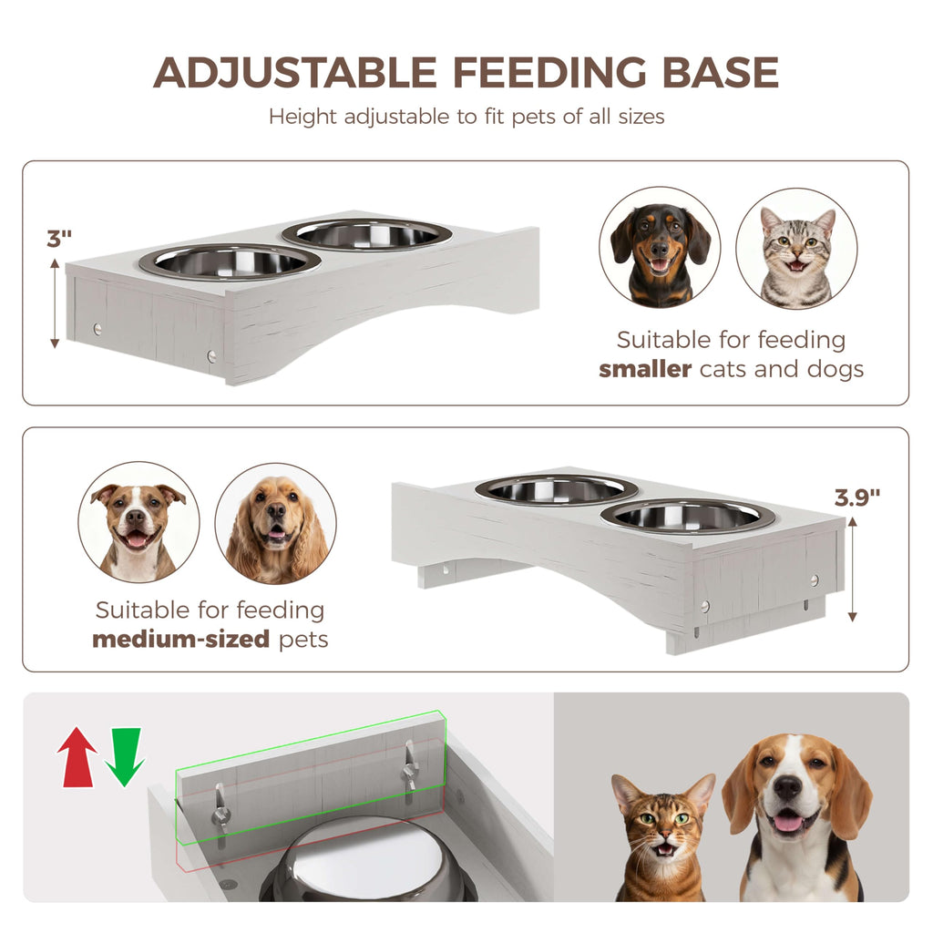 Dog Feeding Station with Storage