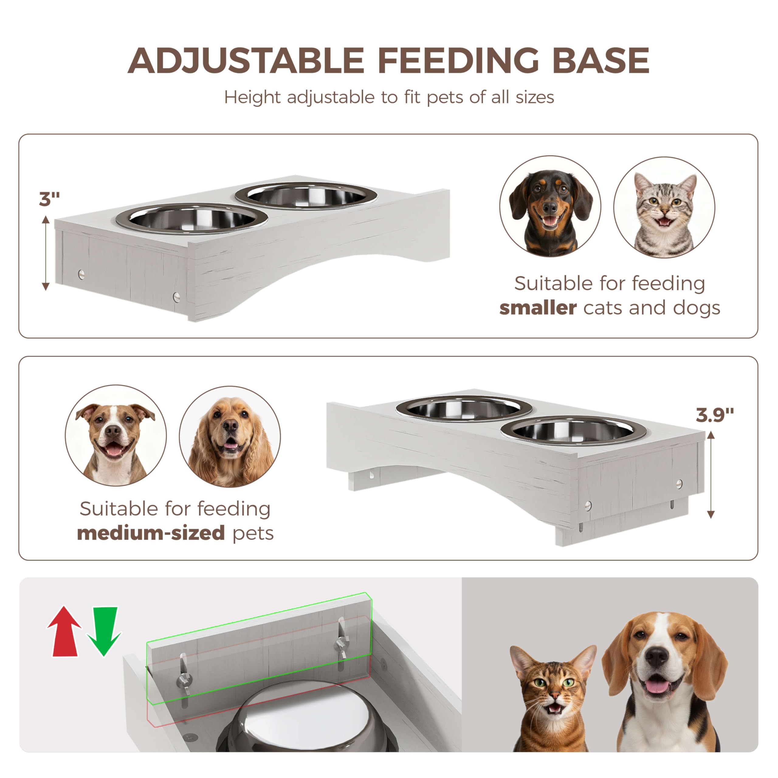 Dog Feeding Station with Storage