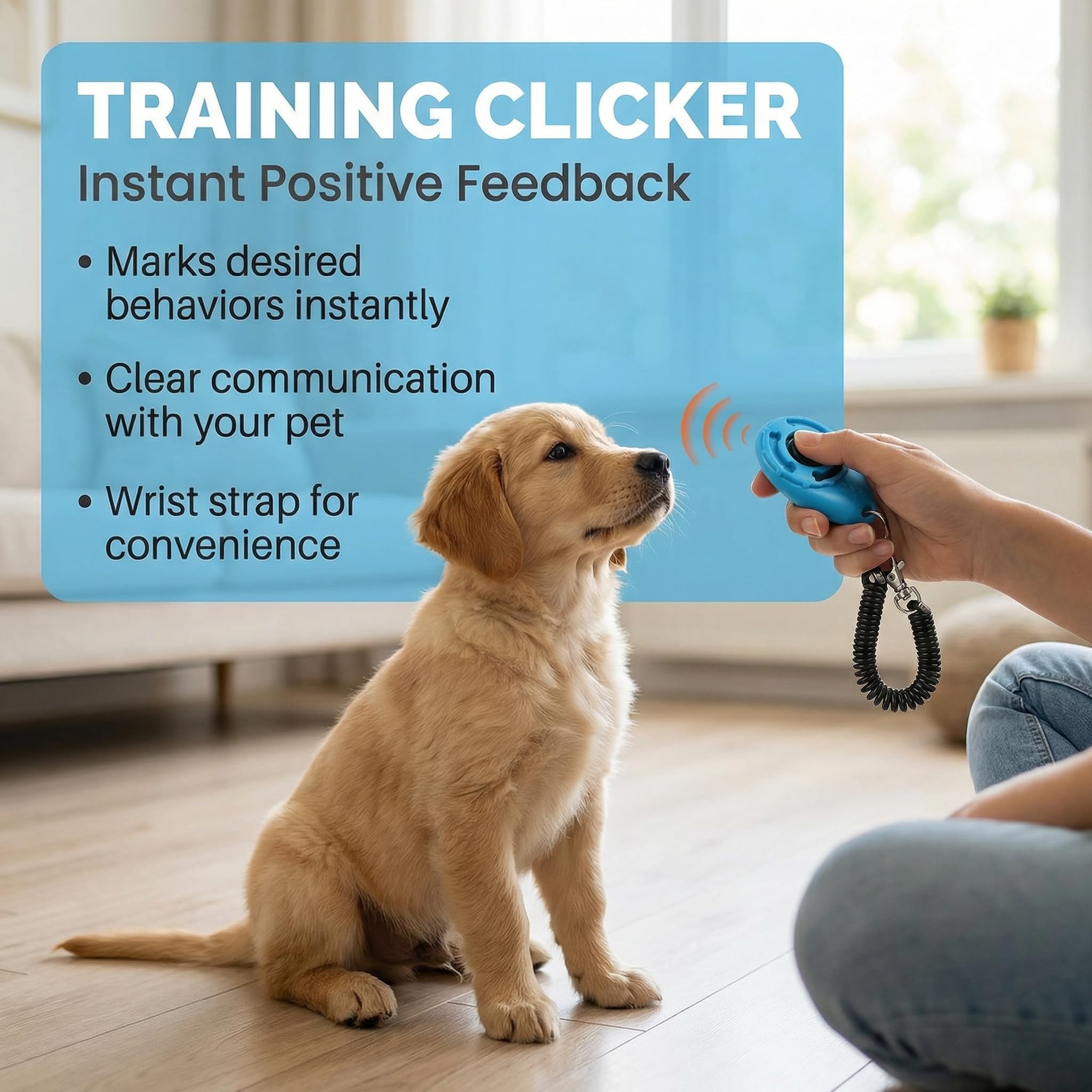 Pet Training Kit with Clicker, Target Stick & Treat Pouch