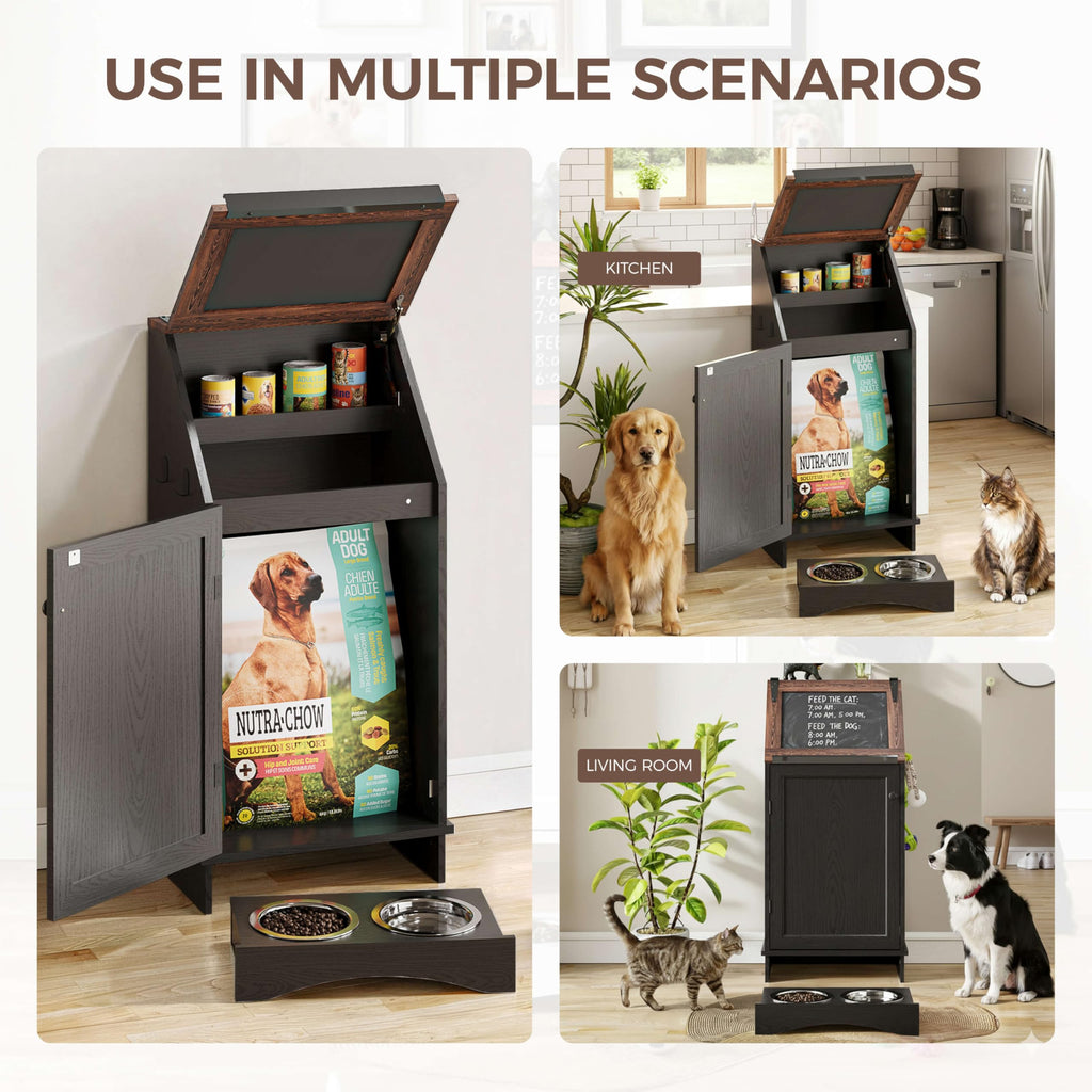 Dog Feeding Station with Storage