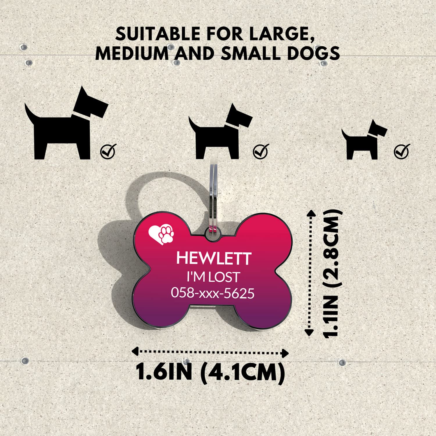 Personalized QR Code Pet ID Tag