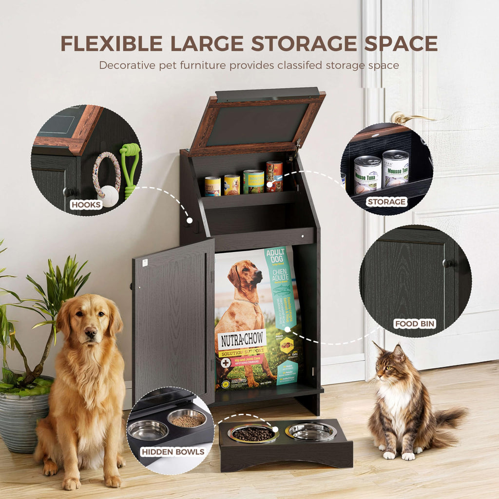 Dog Feeding Station with Storage