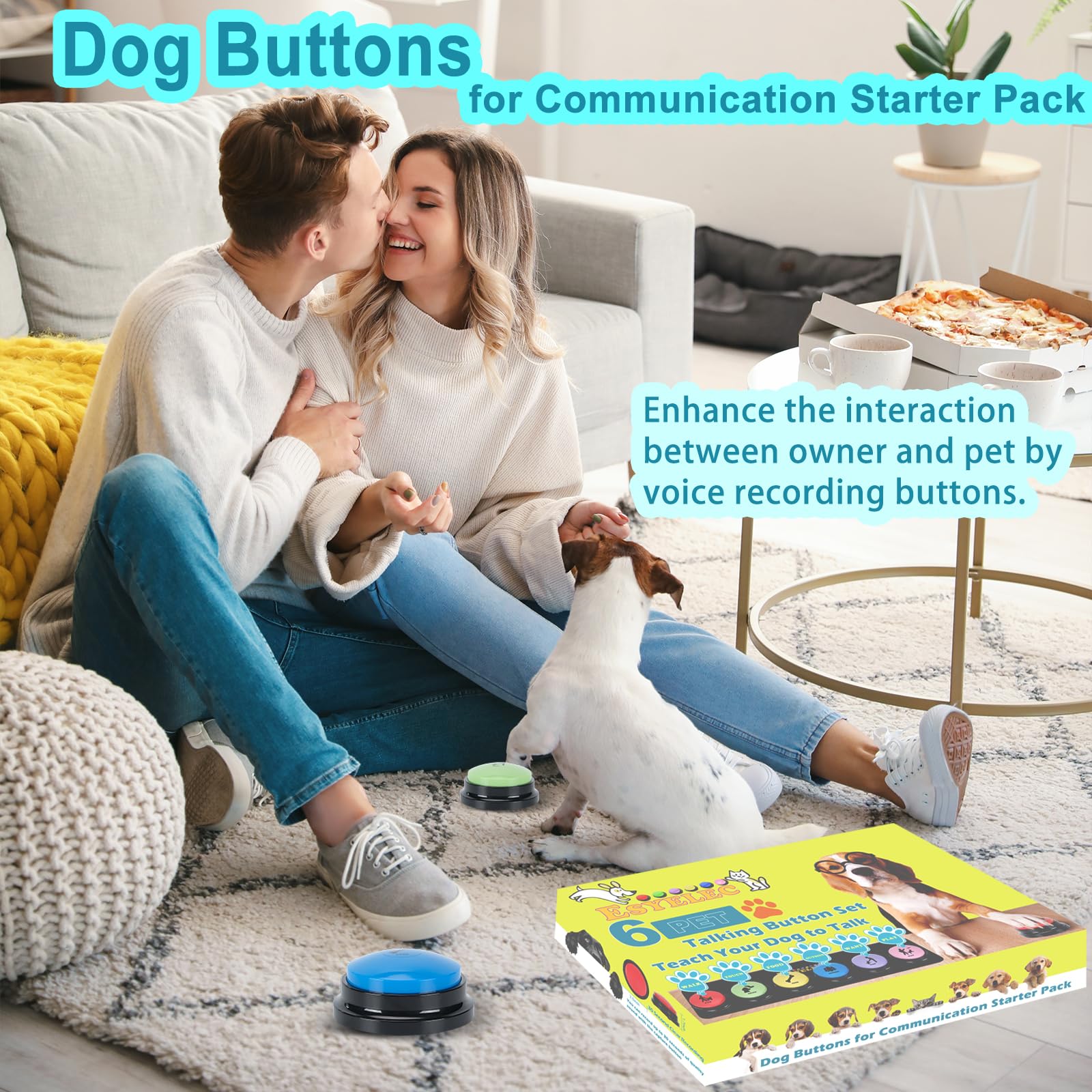 Dog Communication Buttons with Voice Recording