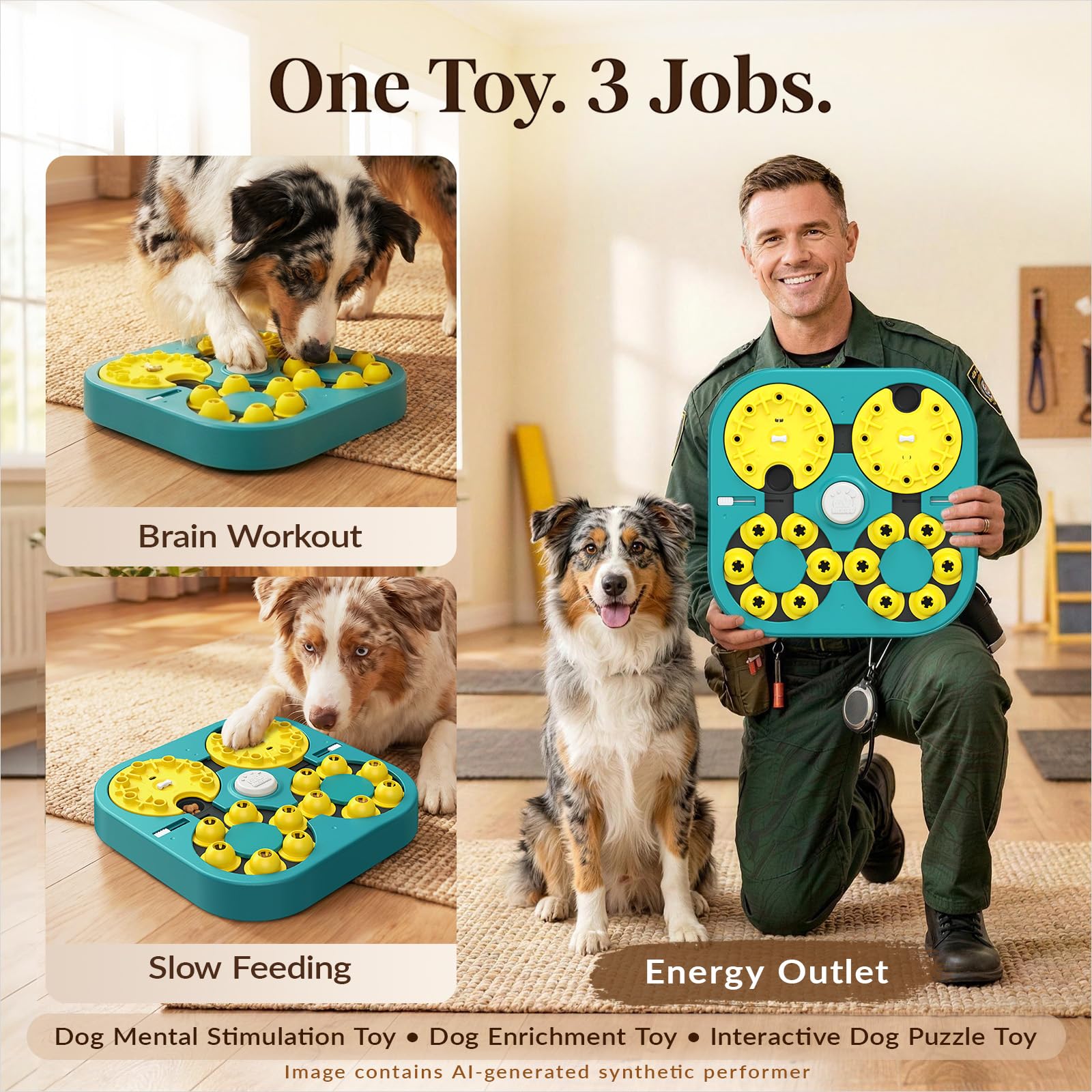 Interactive Dog Puzzle Toy